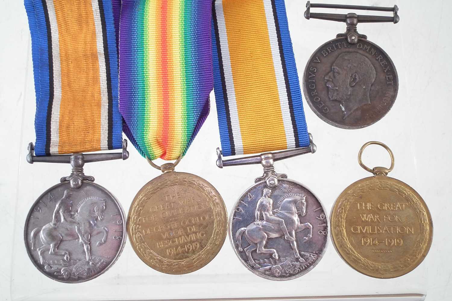 Two WWI Medal groups and one other - Image 2 of 4