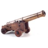 19th century bronze signal cannon,