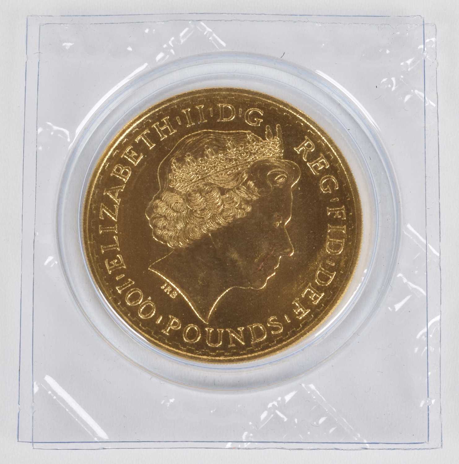 Queen Elizabeth II, 2013 Gold 1oz Britannia, 100 Pounds.