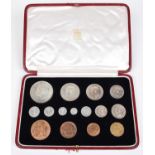 A Royal Mint George VI 1937 Specimen Coin set.