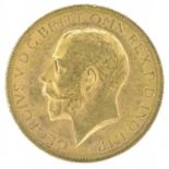 George V, Sovereign, 1927, Pretoria Mint and two other cupro-nickel crowns (3).
