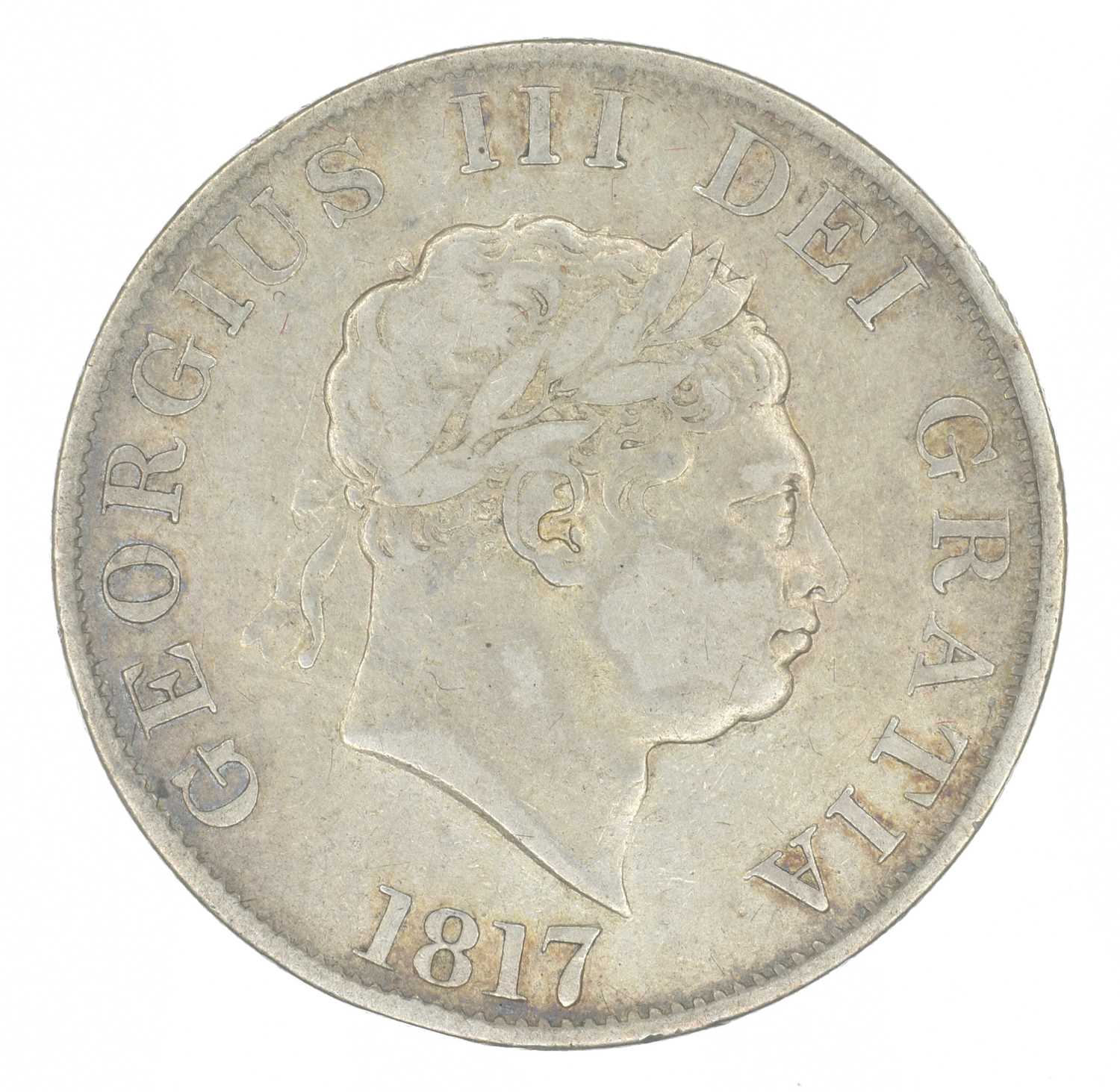 George III, Halfcrown, 1817, together with an assortment of other historical coinage. - Image 2 of 5