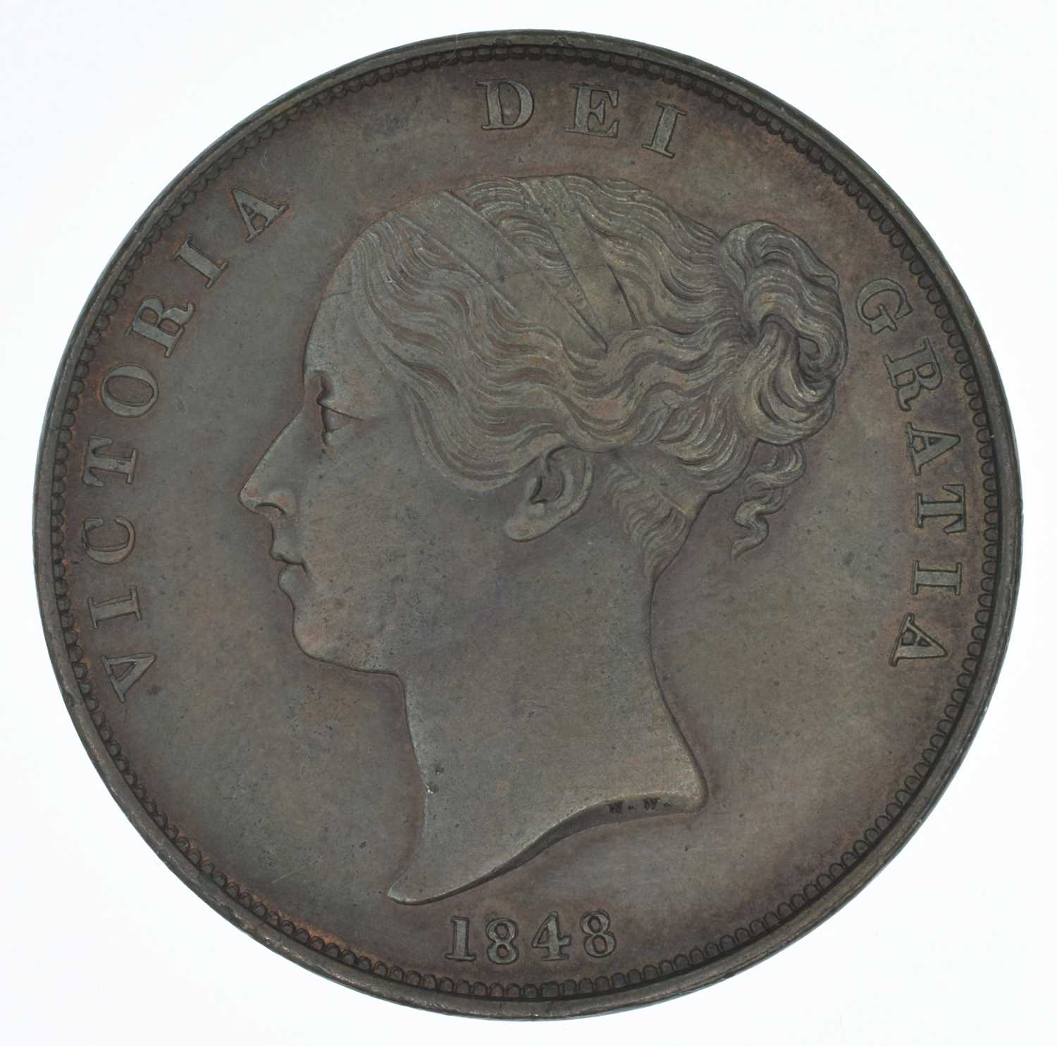 Queen Victoria, Penny, 1848, gEF.