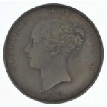 Queen Victoria, Penny, 1848, gEF.