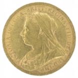 Queen Victoria, Sovereign, 1893, London Mint.
