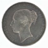 Queen Victoria, Shilling, 1843, EF.