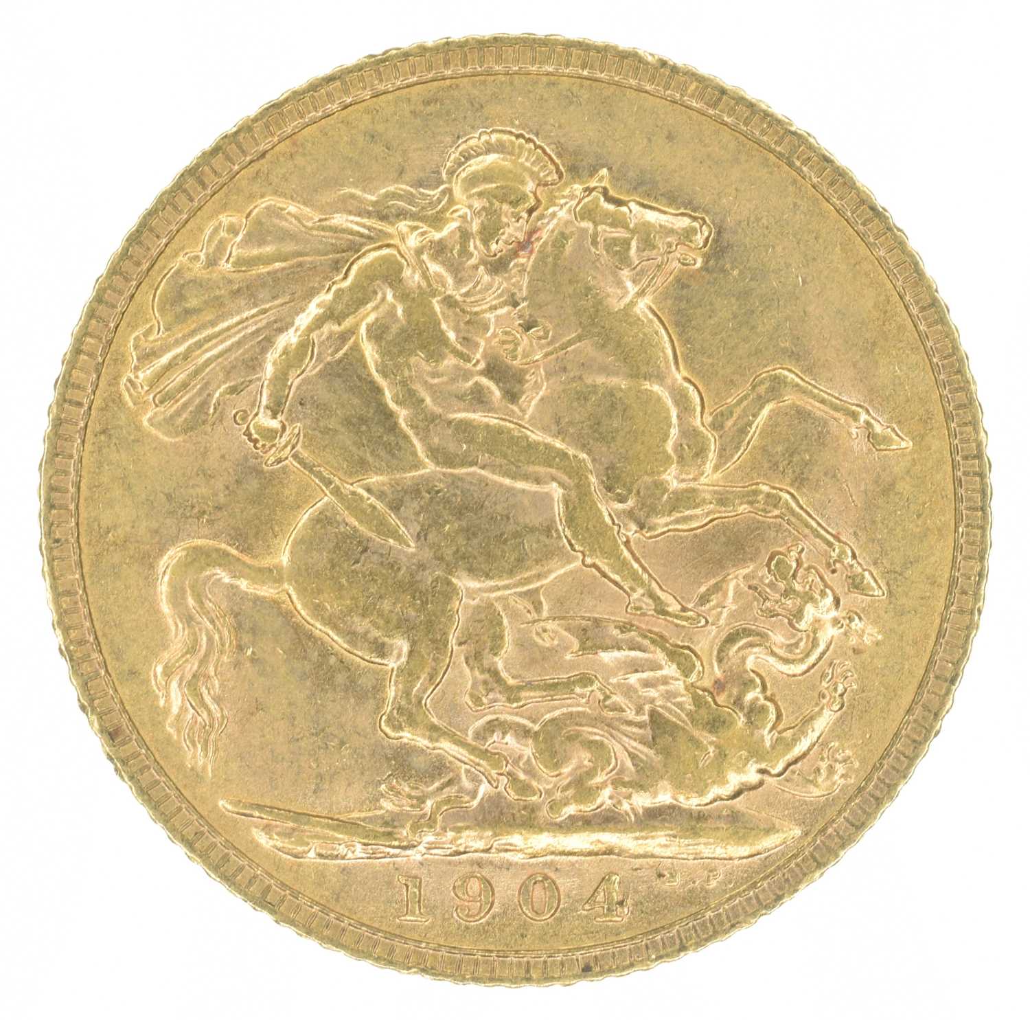 King Edward VII, Sovereign, 1904, London Mint. - Image 2 of 2