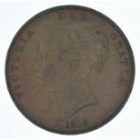 Queen Victoria, Penny, 1858, aEF.