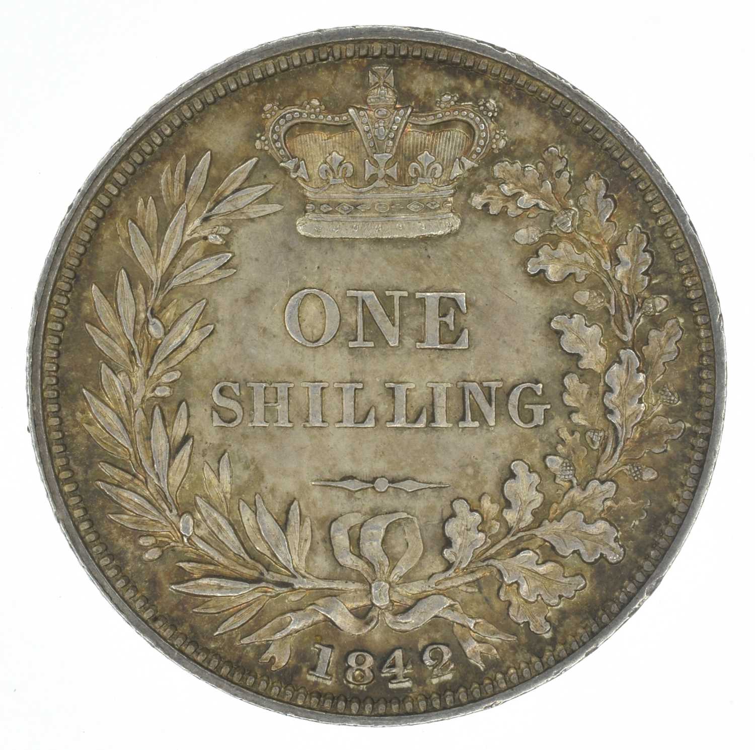 Queen Victoria, Shilling, 1842, EF. - Image 2 of 2