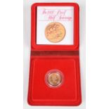 1980 Royal Mint, Proof Half-Sovereign.