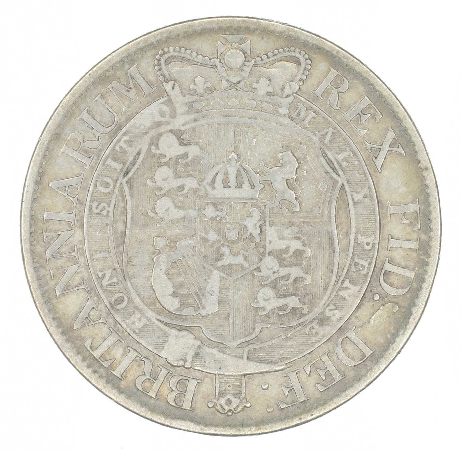 George III, Halfcrown, 1817, together with an assortment of other historical coinage. - Image 3 of 5