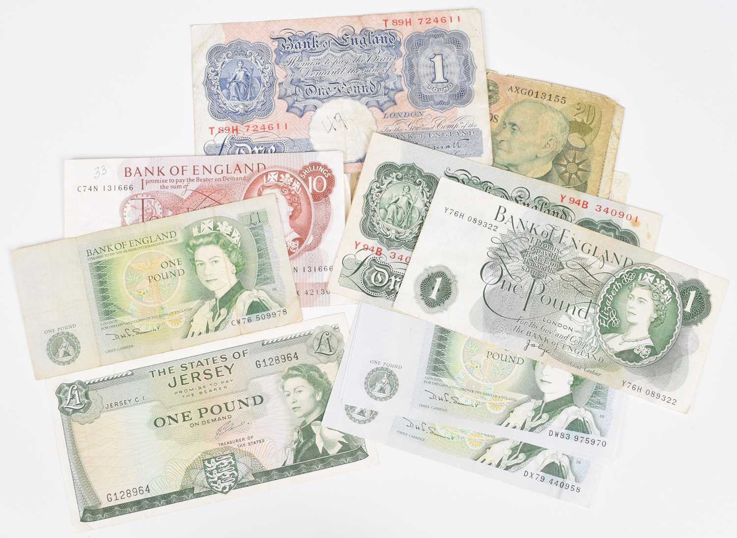 Selection of British and foreign banknotes. - Image 2 of 3