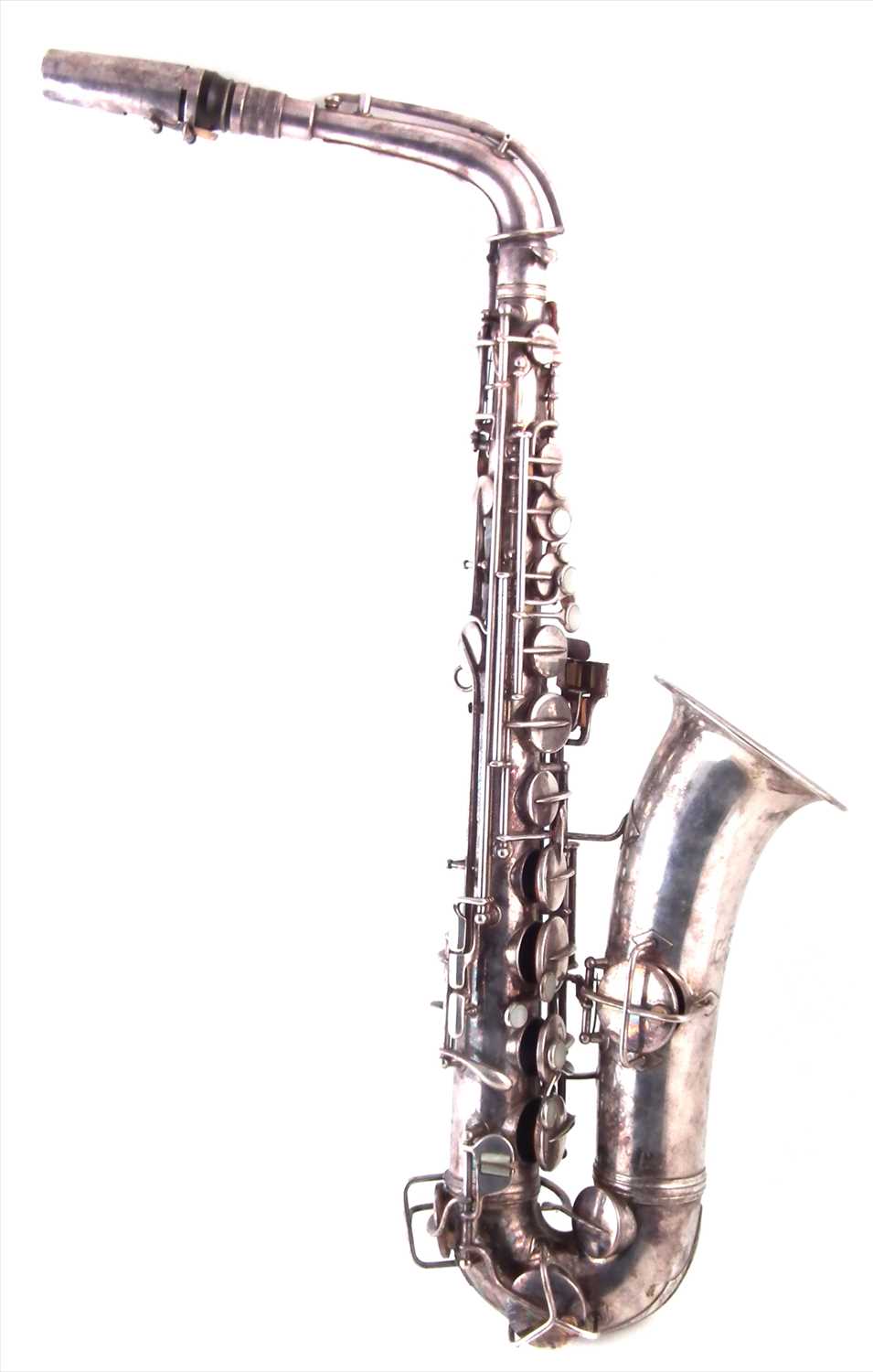 Conn C Melody Saxophone in case.