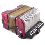 Hohner Double Ray accordion.