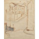 Alan Lowndes (1921-1978) Stockport scene - study for "Middle Hill Gate"