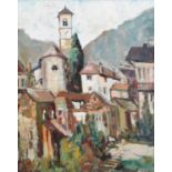 Alec Fleming (British 1903-1978) "A Mountain Village"