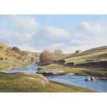 Gerald Brown, 20th century "The Upper Wharfe near Beckermonds, Langstrothdale'