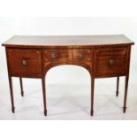 Early 19th-century mahogany bow-front sideboard