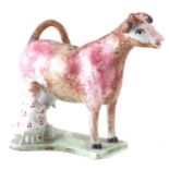 Staffordshire pearlware cow creamer