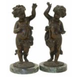 A pair of 19th-century French bronze figures