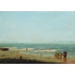 Rafael Monleon, 19th century Beach scene with figure