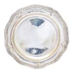 A Victorian silver plate,