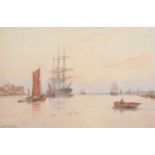 George Stanfield Walters (British 1838-1924) Maritime scene