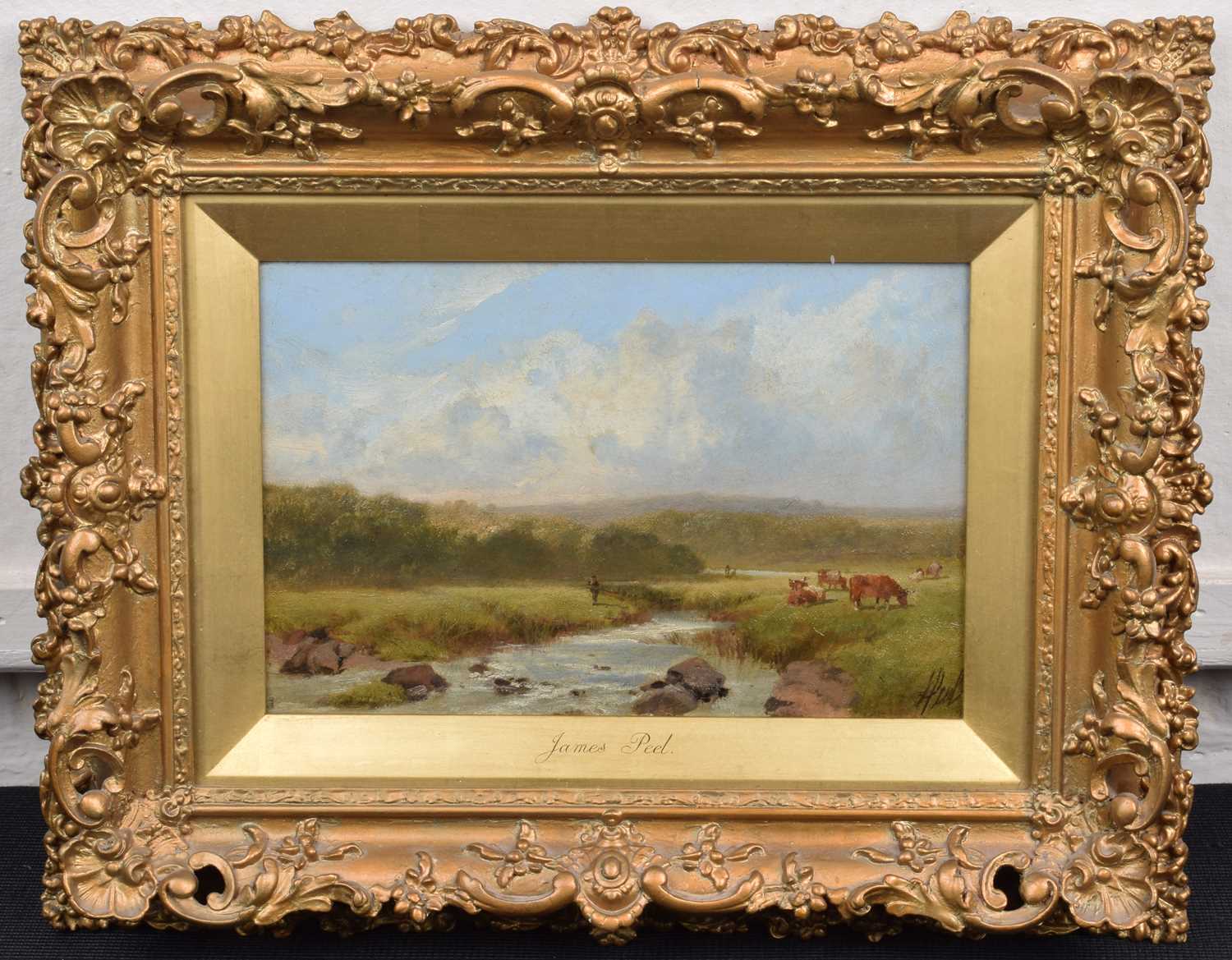 James Peel R.B.A. (British 1811-1906) "River Leet, Berwickshire" and another - Image 2 of 5