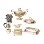 A selection of EPNS and silver plate,