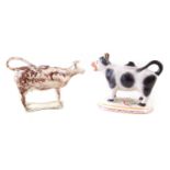 Cream ware cow creamer