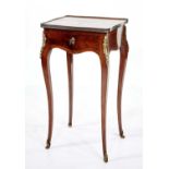 Late 19th-century French rosewood and kingwood veneered ladies make-up table
