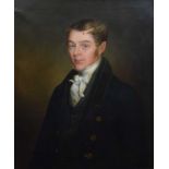 English School, 19th century Portrait of Mr. Waring