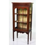 Victorian mahogany display cabinet