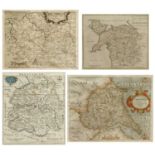 Four antique maps to include North Wales, Shropshire and Denbighshire (4).