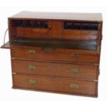 Anglo Indian hardwood campaign chest