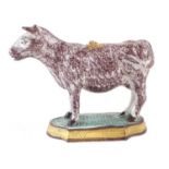 Pearlware cow creamer.