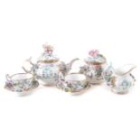 English porcelain miniature teaset