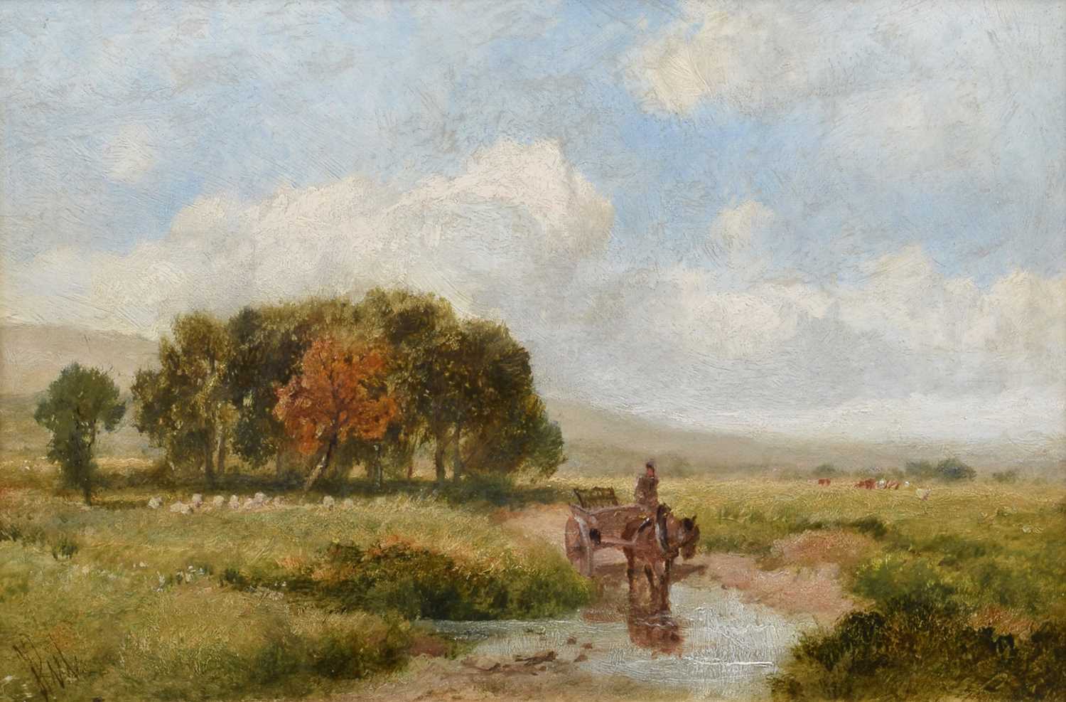 James Peel R.B.A. (British 1811-1906) "River Leet, Berwickshire" and another - Image 5 of 5