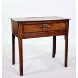 George III oak side table