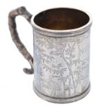 A Chinese silver beaker,