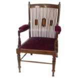 Edwardian mahogany occasional chair