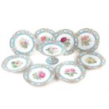 English porcelain dessert service,