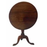 George III mahogany occasional table