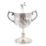 A Victorian silver trophy,