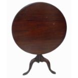 George III mahogany occasional table,