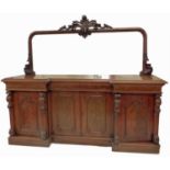 Victorian mahogany mirror backed sideboard