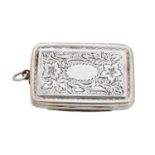 A George III silver vinaigrette,