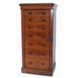 Victorian light oak Wellington chest