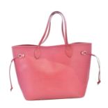 A Louis Vuitton Cerise Epi Neverfull MM handbag,