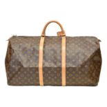 A Louis Vuitton monogram Keepall 60 luggage bag,